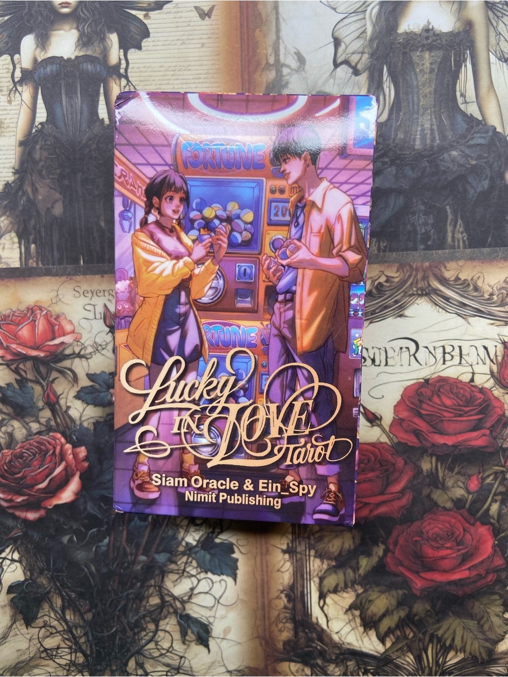 Lucky in Love Tarot Deck — Purple & Gold Illustrated Cards